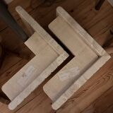 Table basse en travertin "Œil" Roche Bobois