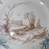 2 plates faience Choisy le Roi Louis XIII