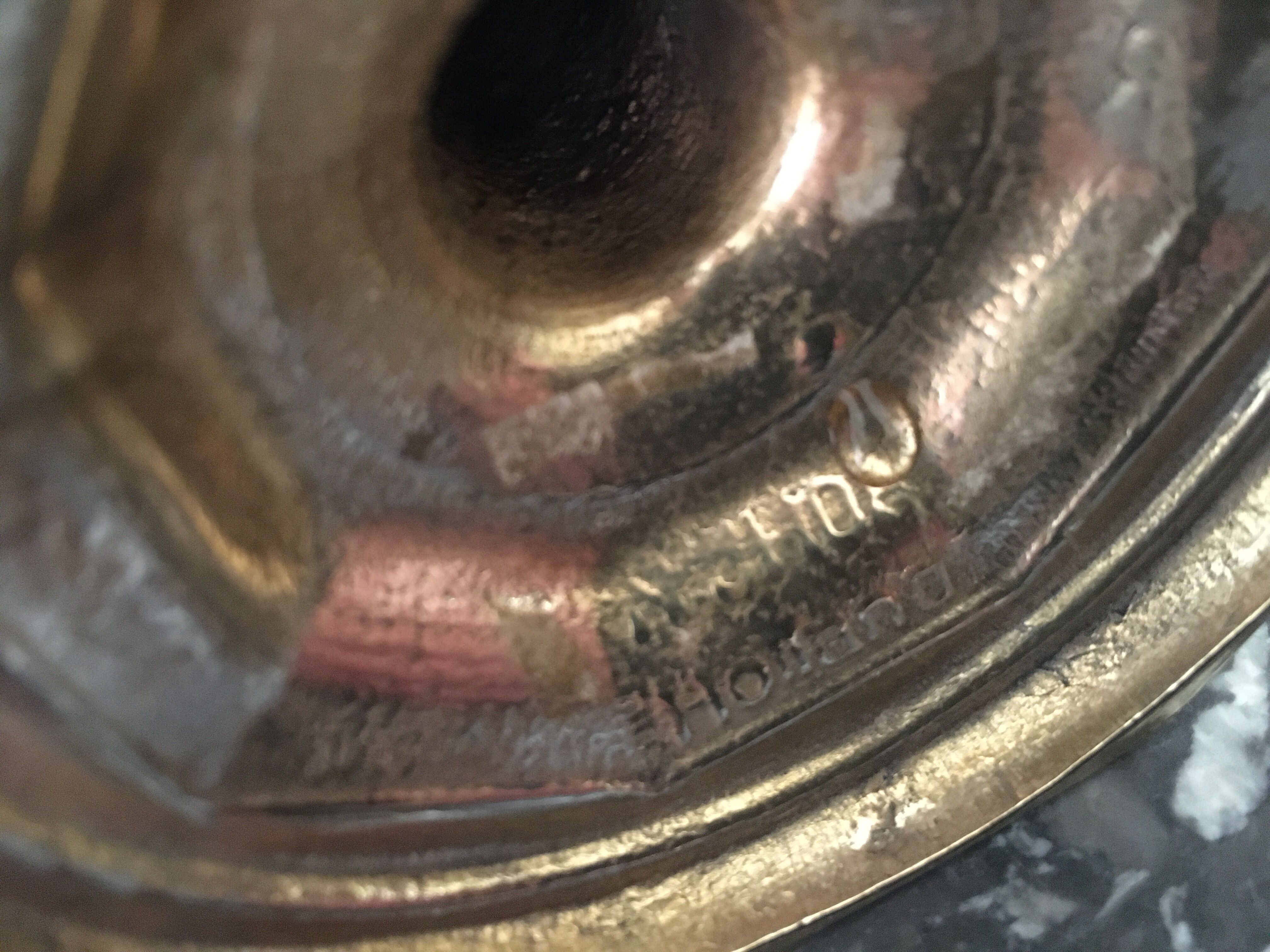 Nijhof Holland candlesticks in gilded brass