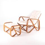 Rattan lounge chair