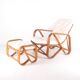 Rattan chaise longue