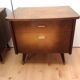 Pair of bedside tables with compass legs / vintage 50s-60s