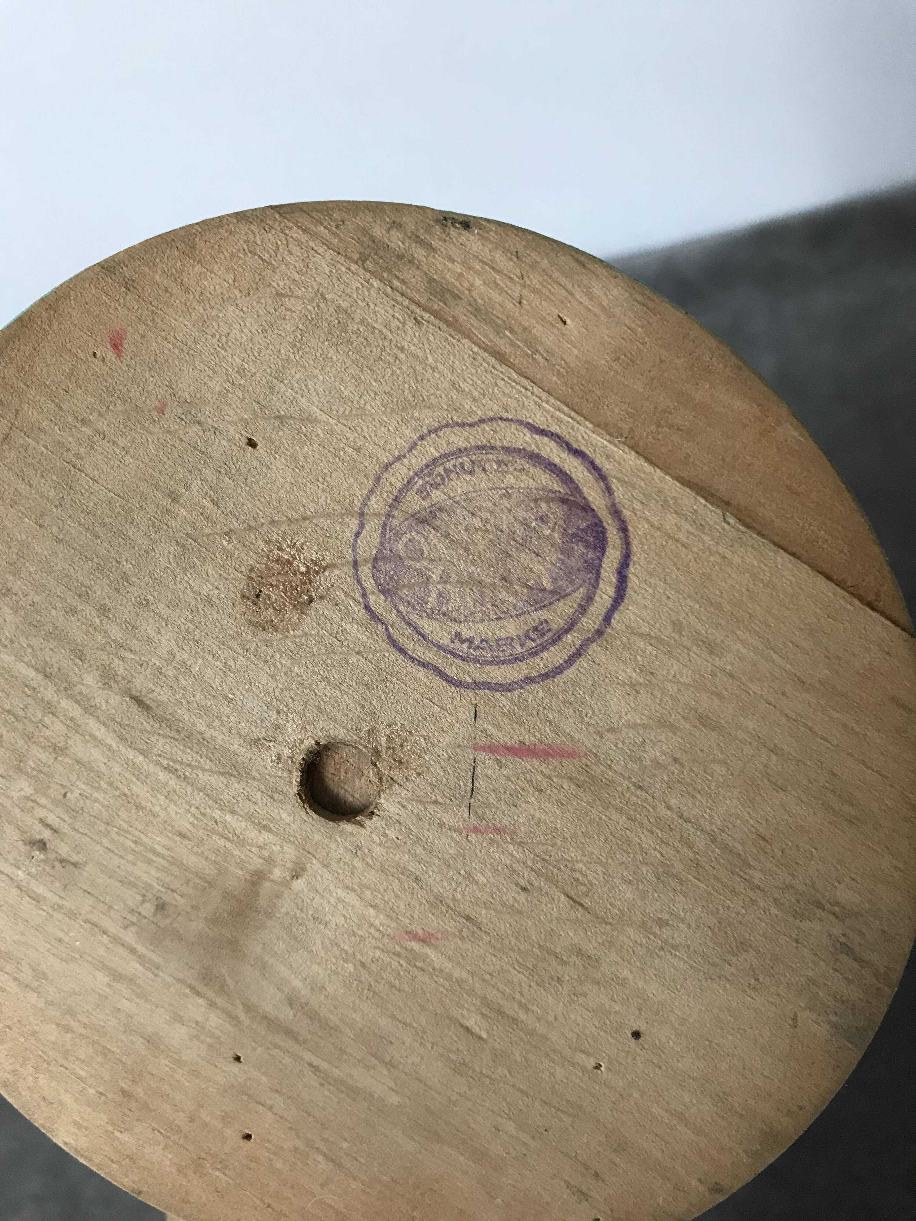 50s arsenic colored hat rack