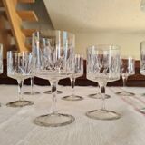 Water and wine glasses from the Royal Manufacture of Bayel