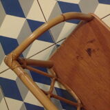 Vintage rattan shelf