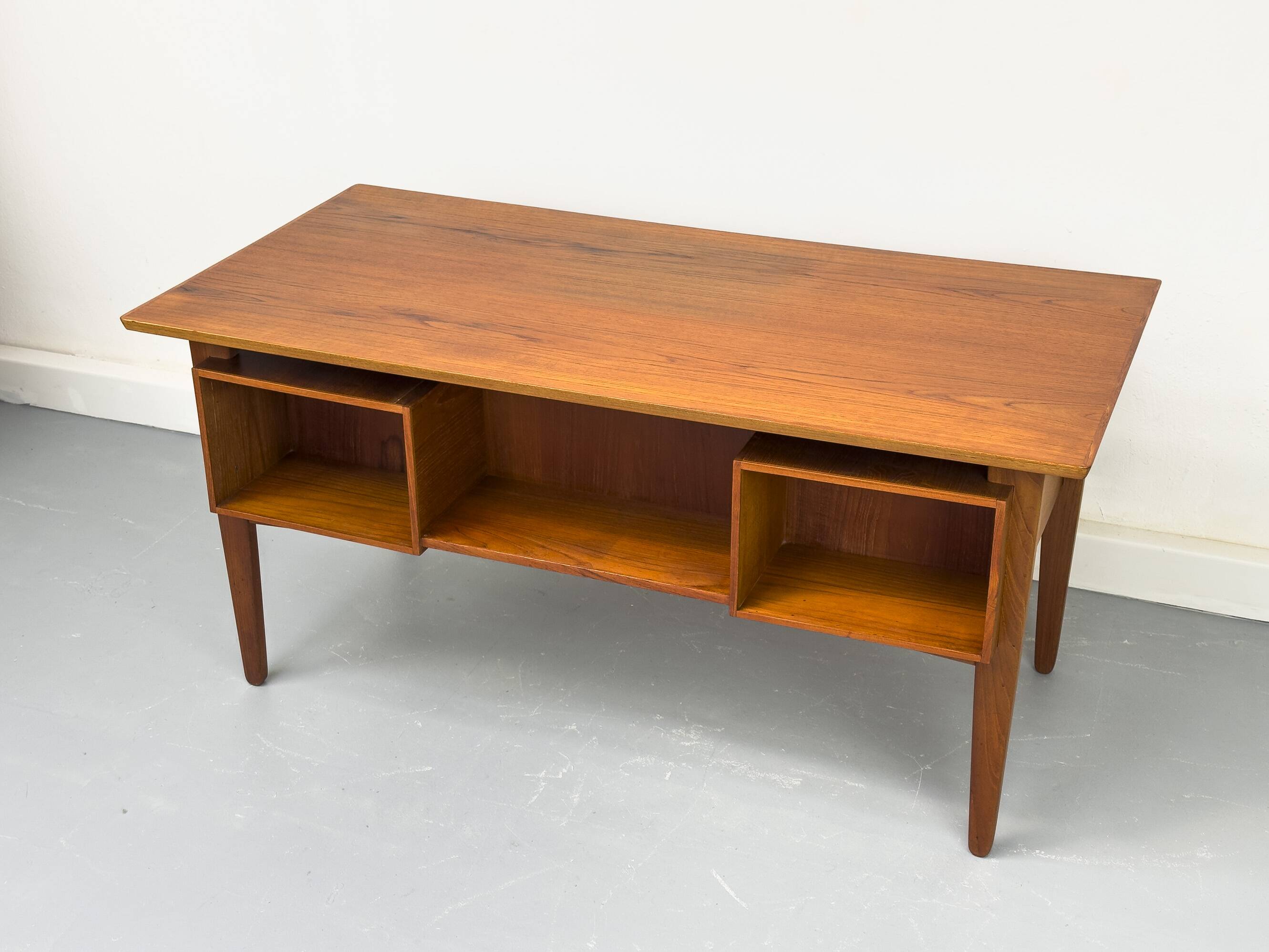 Danish Teak Desk with Drawers by H. Jørgensen for Fredericia, 1960s