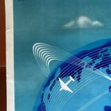 Original Poster Tourism "Air France World Air Network" 62x100cm 1948