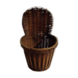 Vintage wicker pot cache