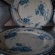 6 flat plates Sarreguemines Utzschneider & Cie model Royat