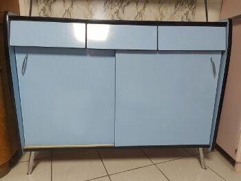 Kitchen buffet - 1960s - Blue Formica