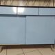 Buffet de cuisine années 1960 formica bleu