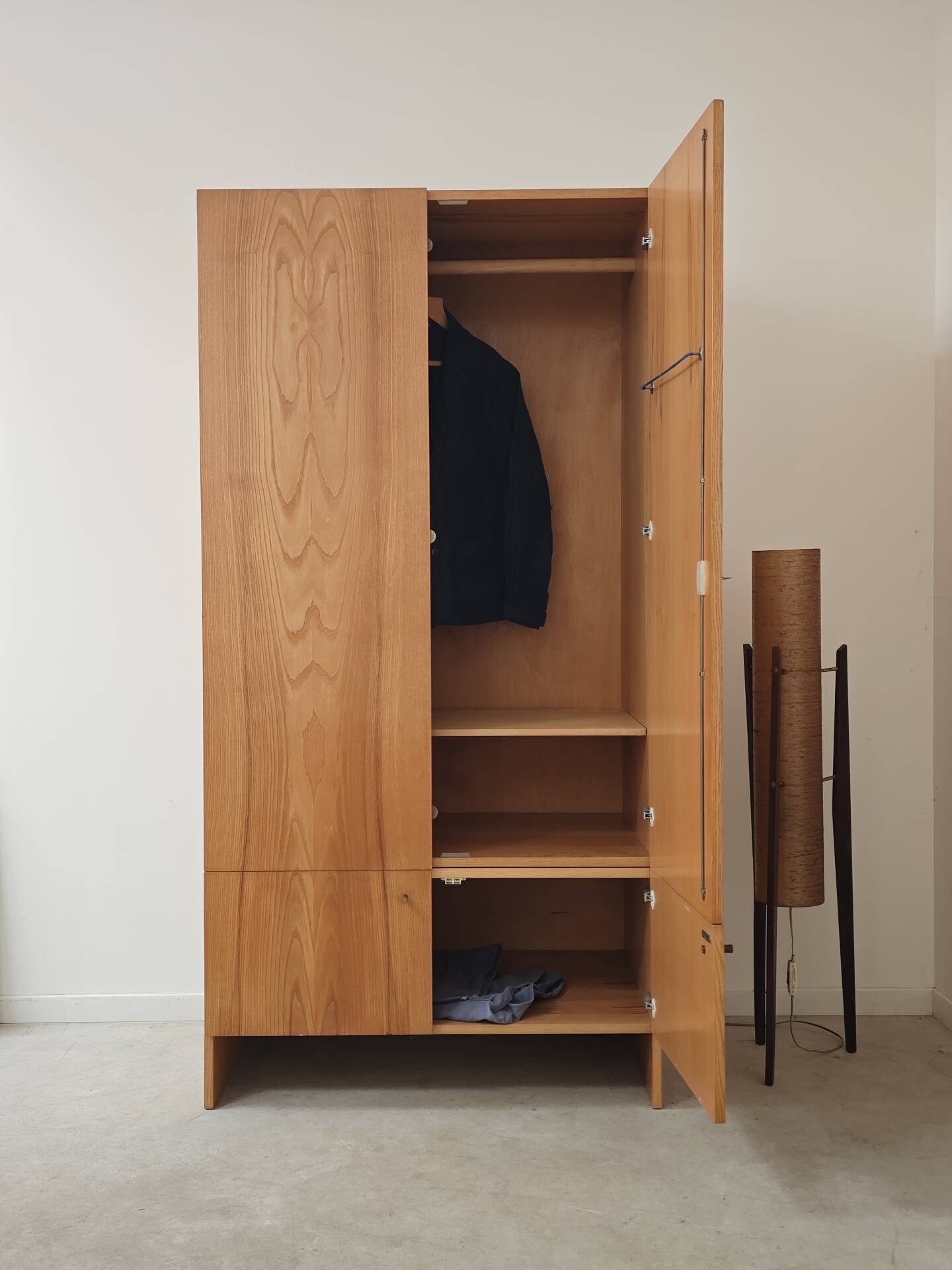 Large wooden wardrobe Drevotex 1970