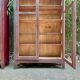 Italian Brown and Burgundy Lacquered Display Cabinets, 1890s, Set of 2