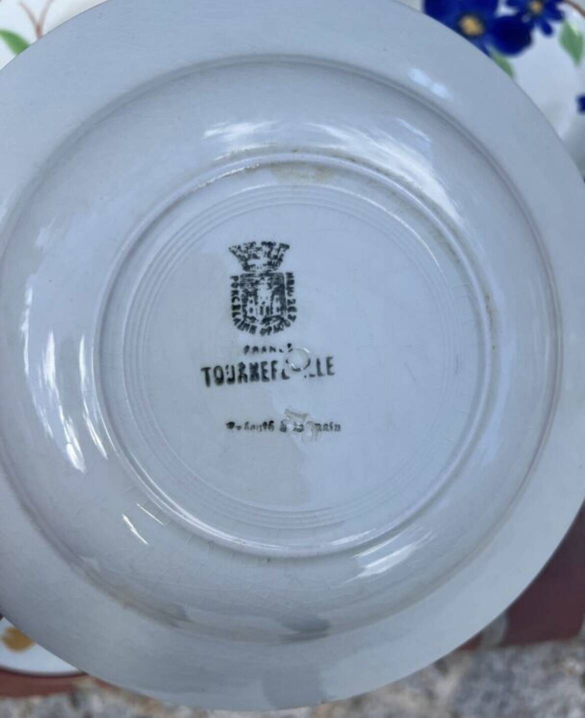 Gien - 6 Tournefeuille soup plates
