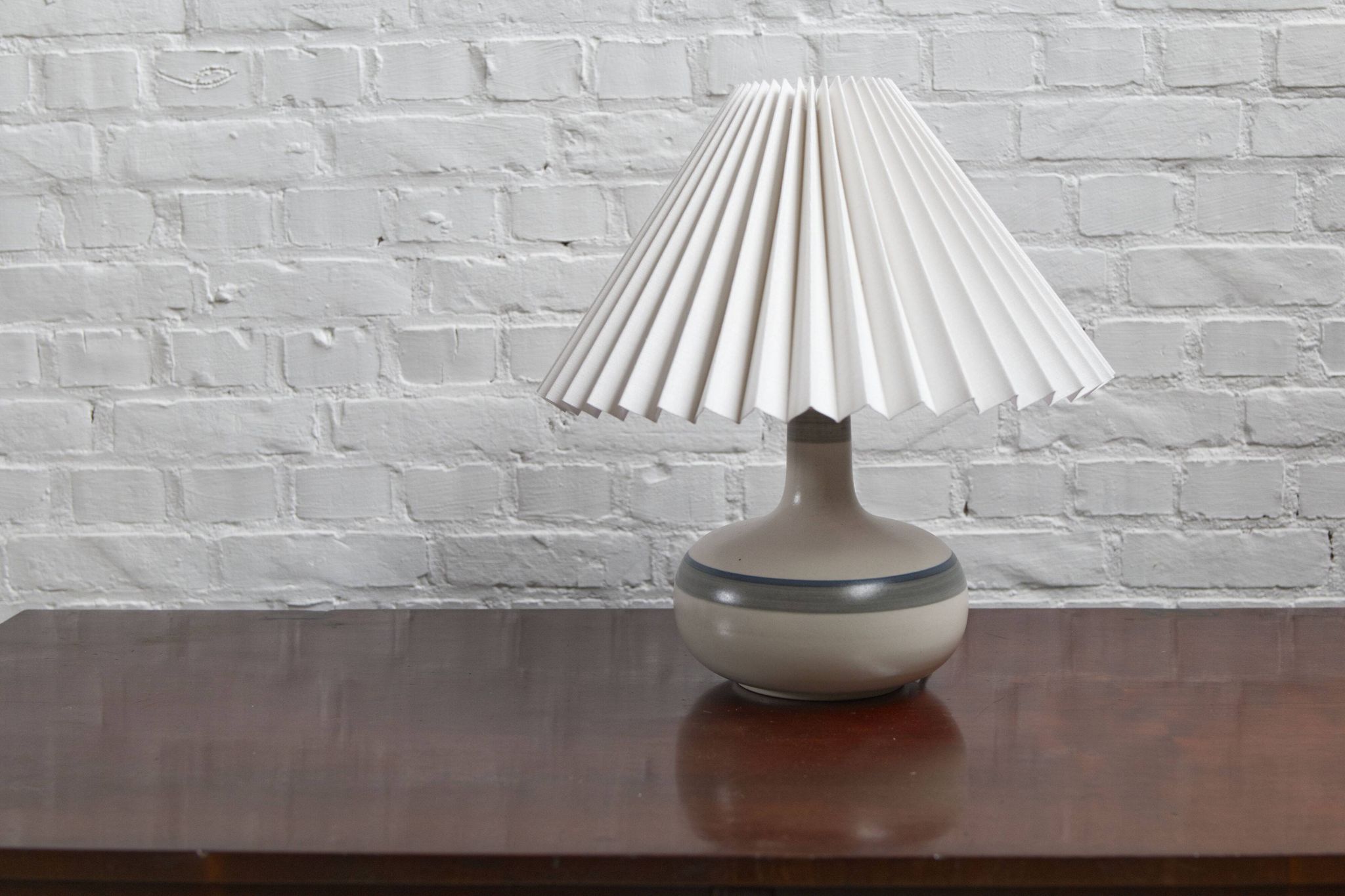 Vintage ceramic table lamp by Axella Stentoj, Denmark, 1960s