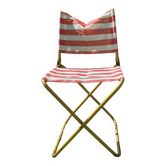 Chaise de camping pliante vintage