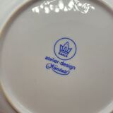 4 vintage Kahla hollow plates pink pattern