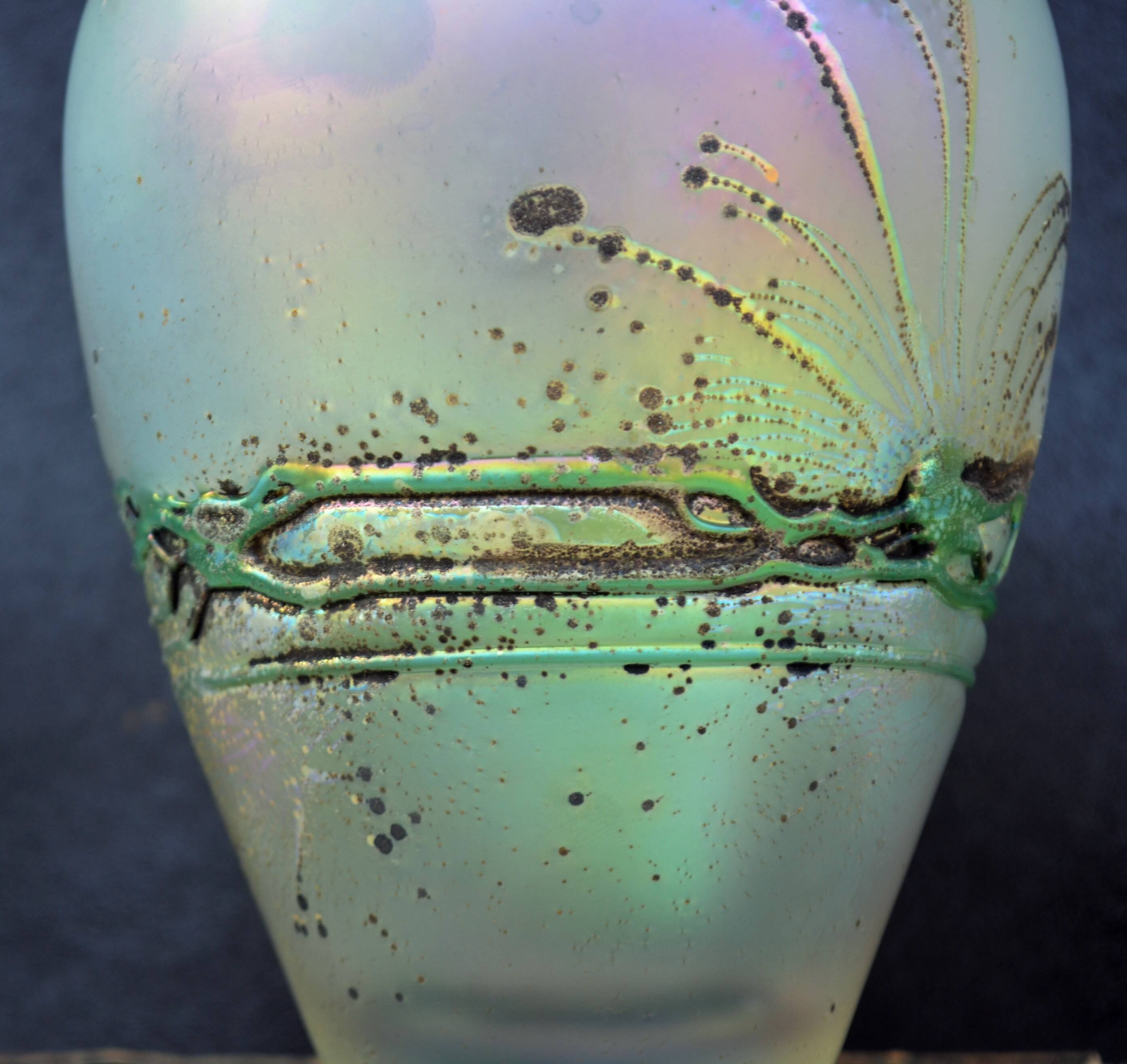 Freiherr von Poschinger Iridescent Glass Vase
