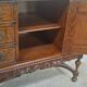 English burl walnut cabinet