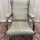 Fauteuil anglais en acajou à oreilles