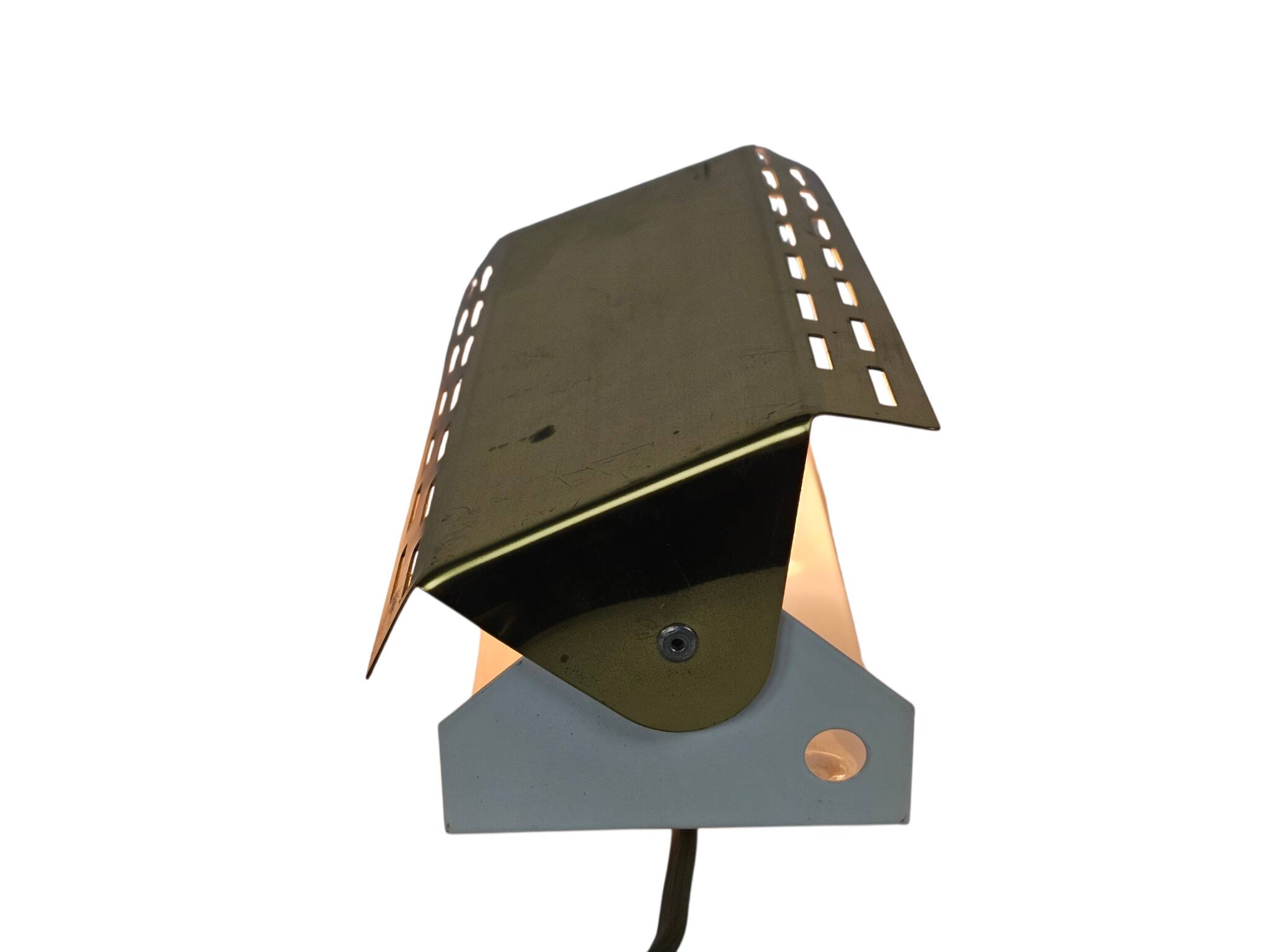 Massive - bedside lamp - brass - metal - Belgium - 80s