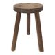 Solid wood farmhouse tripod stool