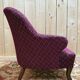 Napoleon III style toadstool armchair