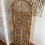Peacock rattan bookshelf