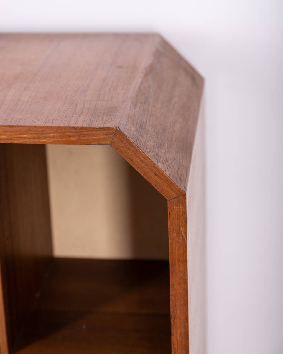 Buffet haut vintage années 60 en bois de teck design italien