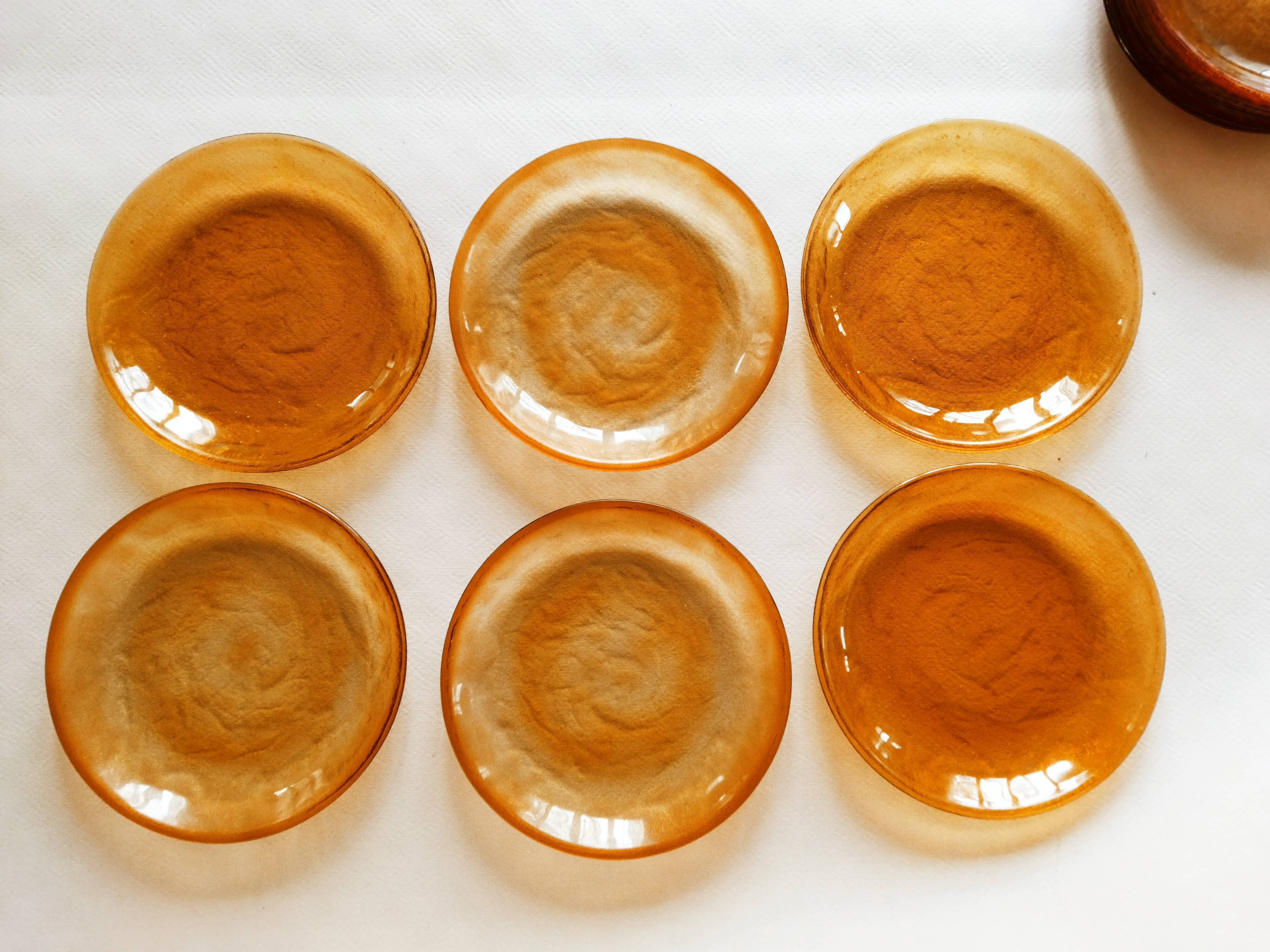 12 flat plates Arcoroc Sierra Ambre