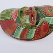 Mexican terracotta mask, Mexican folk art, 1970s