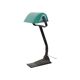 Art Deco Desk Lamp Notary Lamp Erpe Model 52 Wrought Iron Green Enamel Shade