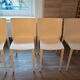 Lot of 4 Kartell "Slick" chairs designed by Philippe Starck - off-white.