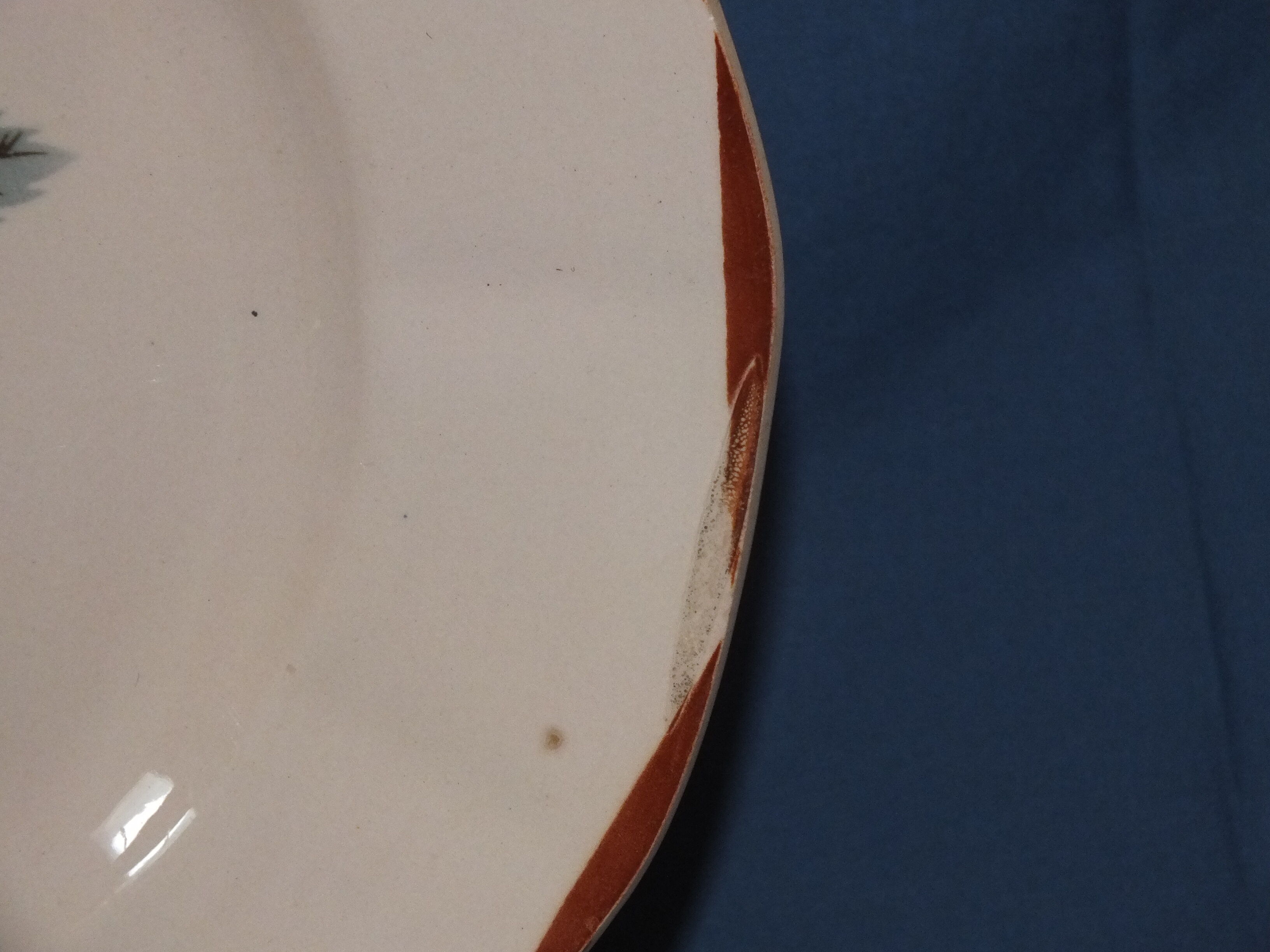 Set de 2 plats vintage Digoin Sarreguemines rose poudré