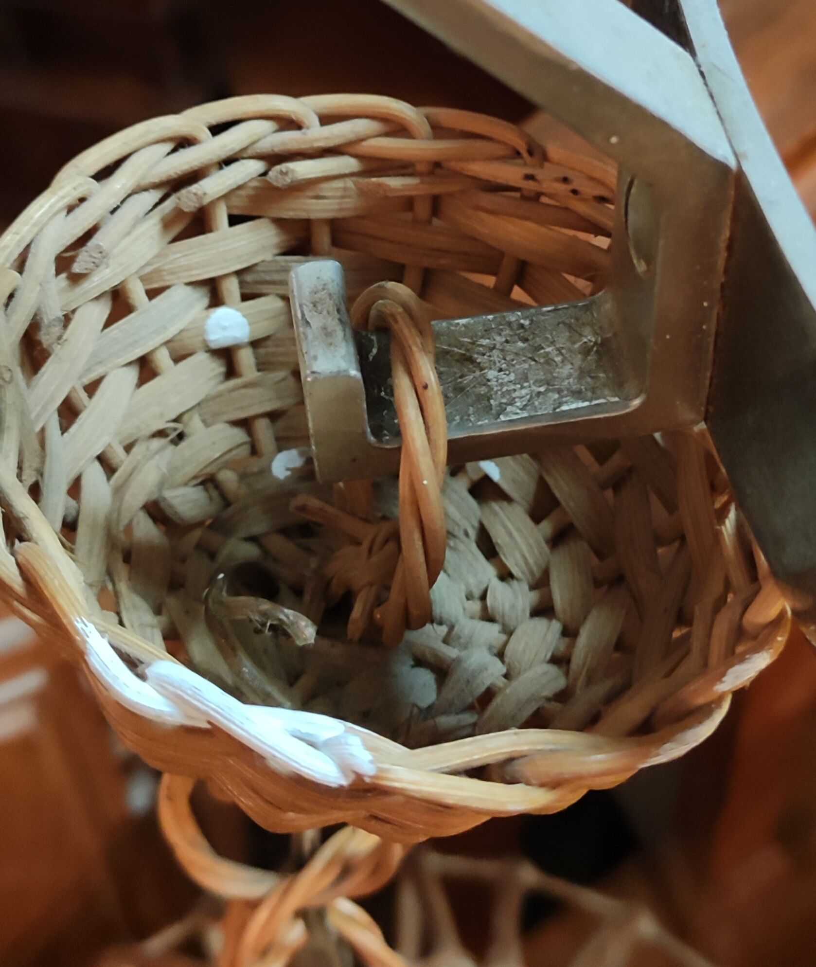 Pair of rattan suspensions 1960s-1970s