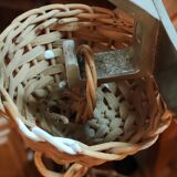 Pair of rattan suspensions 1960s-1970s