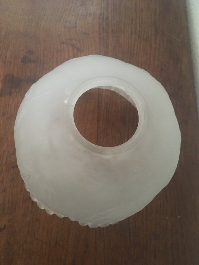 Moulded glass flower