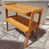 Console oak feet compass