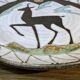 Decorative plate, ceramic XXth, Emile Masson, mountain décor, vintage