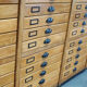 German beech apothecary cabinet, 1930s
