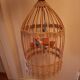 Vintage rattan pendant light from the 1950s and 60s