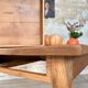 Vintage farmhouse table in solid oak.