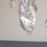 Bronze cage chandelier and crystal grapevines