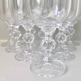 10 crystal champagne flutes