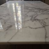 Pelham coffee table in Arabescato marble by designer Matthew Hilton