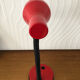 Vintage desk lamp in red metal