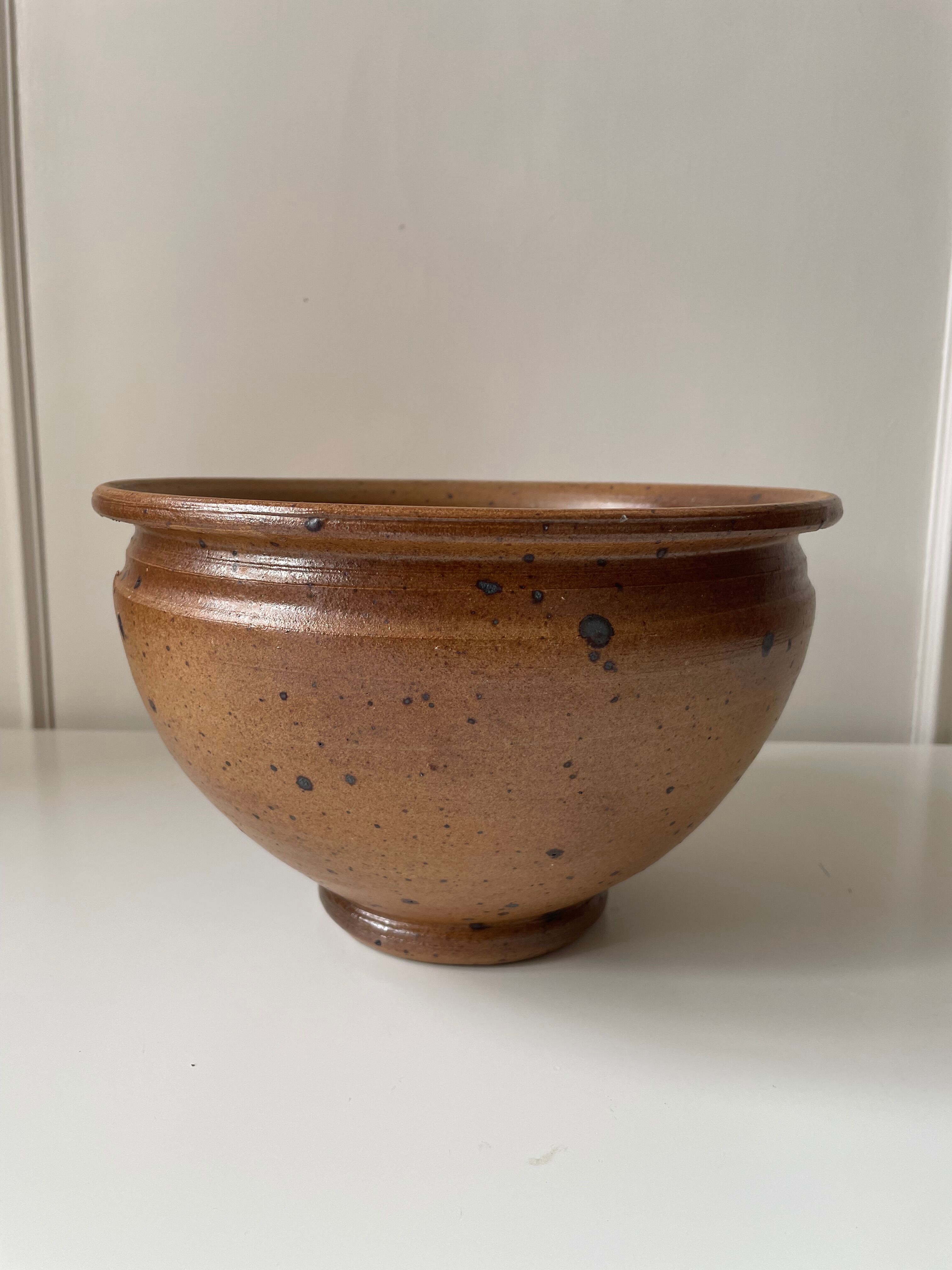 Pyrite stoneware salad bowl