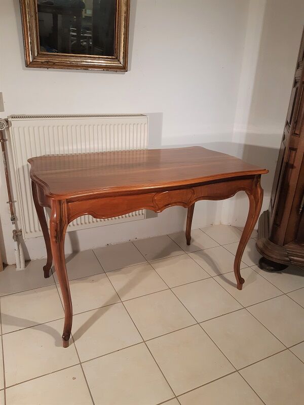 Louis XV solid walnut table
