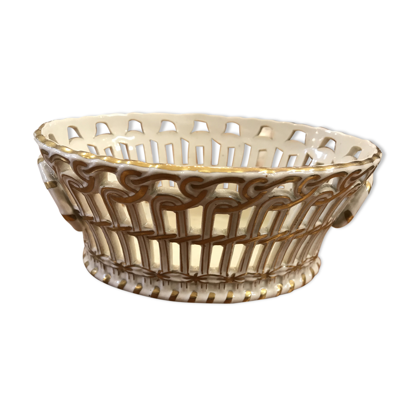 Stamped serrated ramekin Lunéville