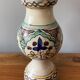 Vintage enameled earthenware vase from Morocco
